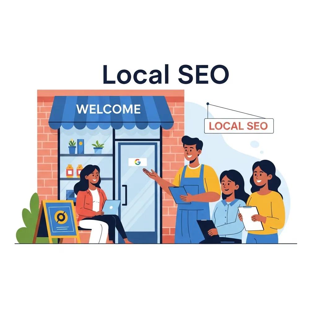 Local business owner engaging with customers, highlighting the importance of local SEO