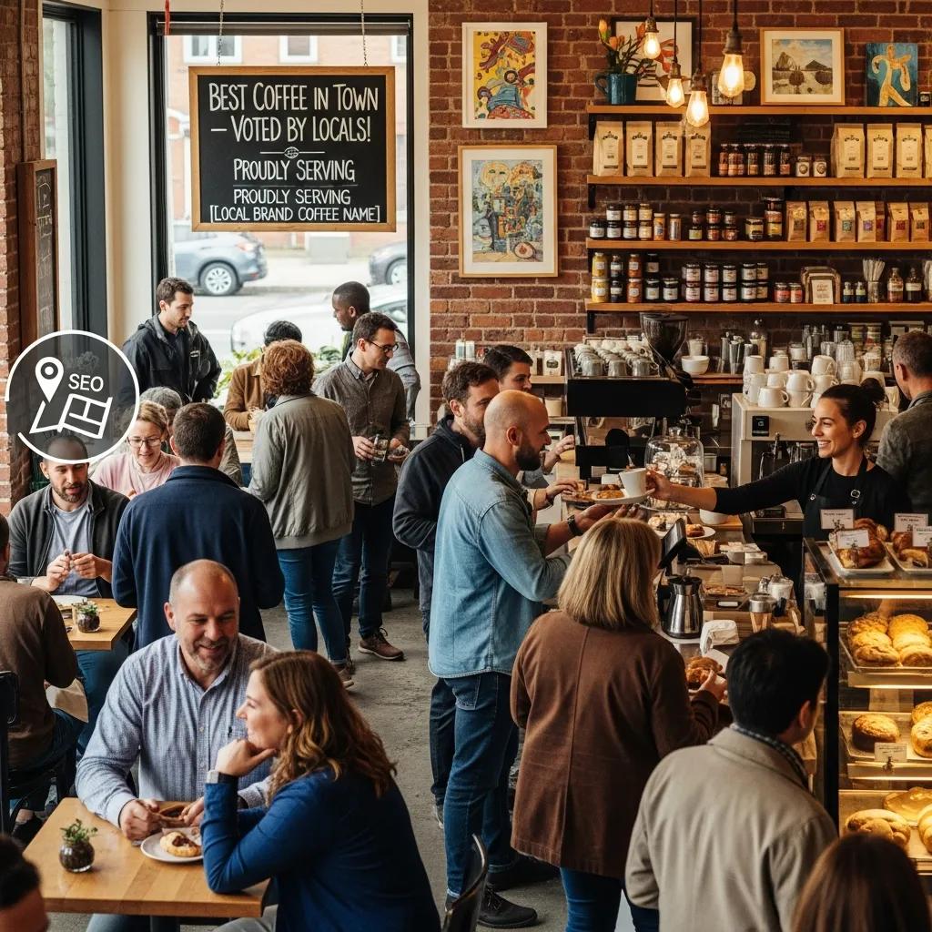 Local business scene highlighting community engagement and the benefits of local SEO