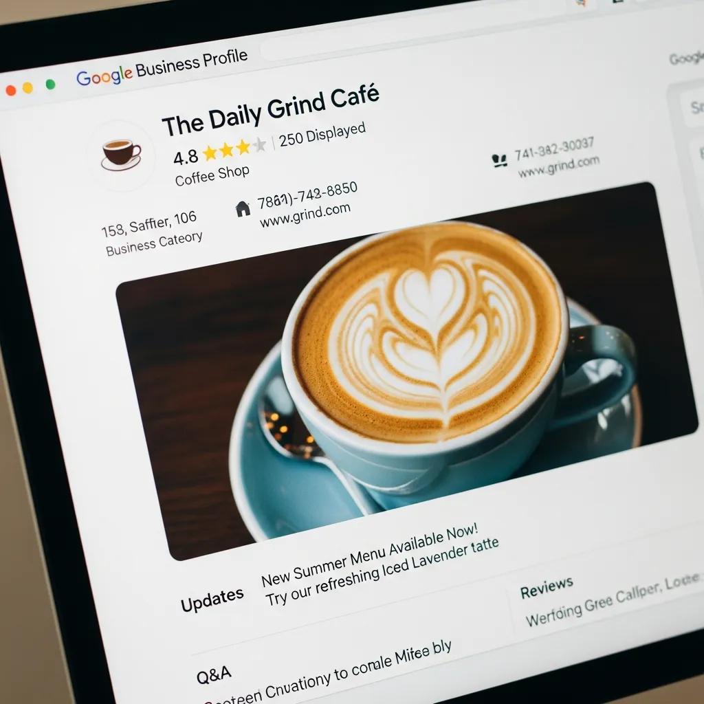 Google Business Profile listing with photos and details, illustrating optimisation elements