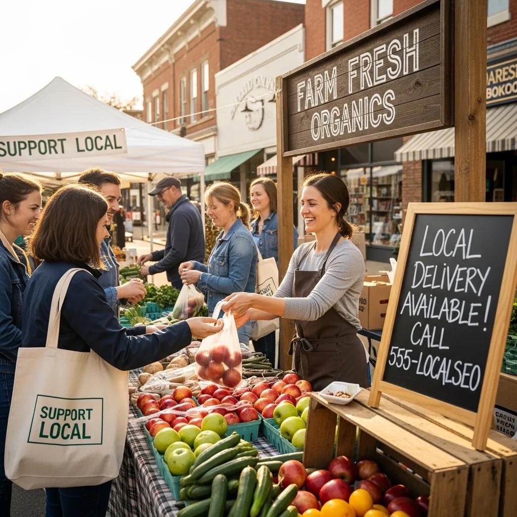 Small business owner engaging with customers, highlighting the significance of local SEO