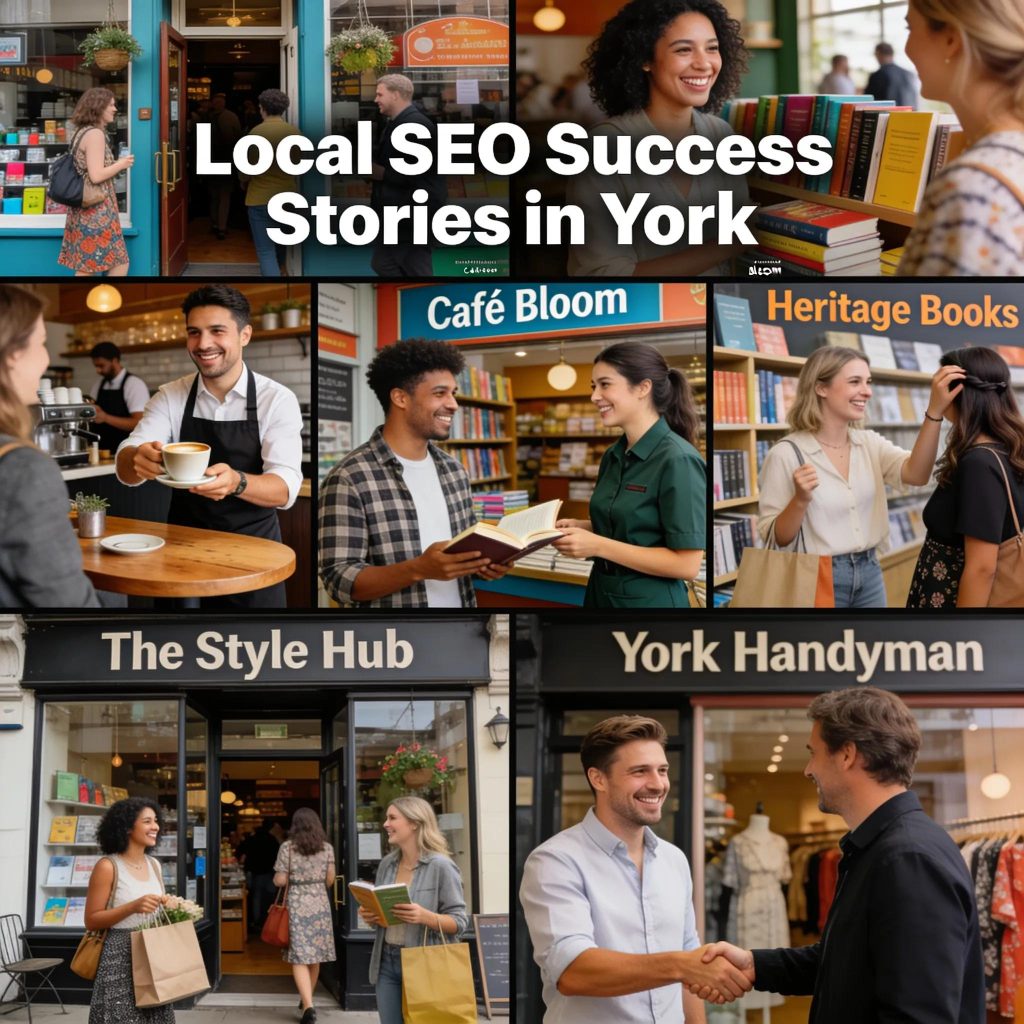 Showcasing diverse York businesses demonstrating success through local SEO strategies
